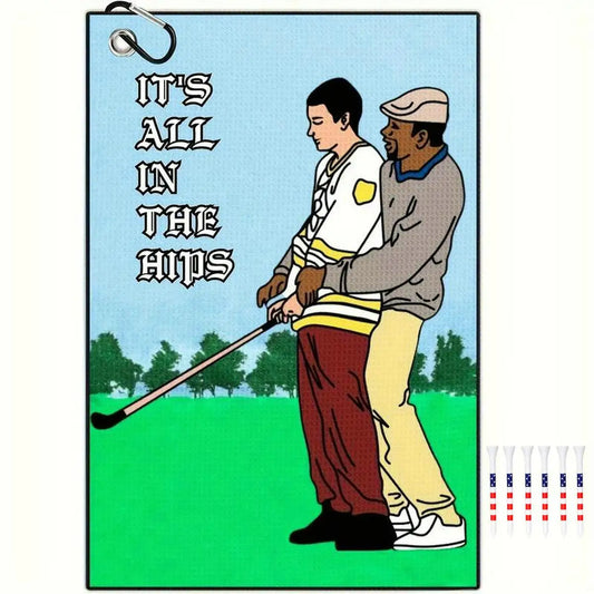 It's All In The Hips Golf Towel – Brotherhood Is Deep Golf Club Cleaning Set