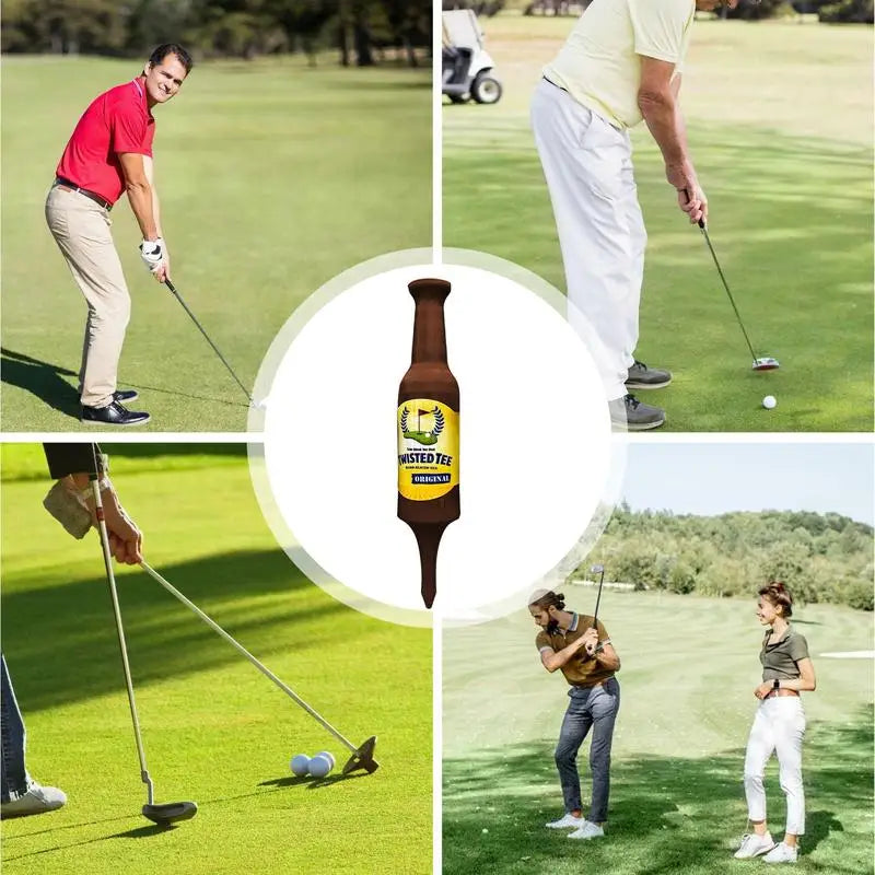 Fore The Win Mini Novelty Golf Tees – Beer Bottle Shape Golf Practice Tools