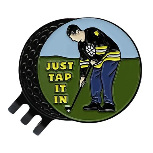 Just Tap It In Golf Ball Marker Hat Clip – Golf Marker